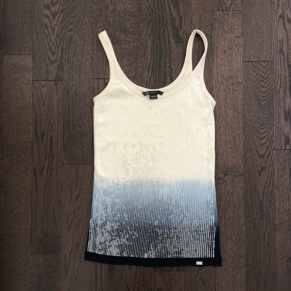 Armani Exchange Sequin Ombré Tank Top